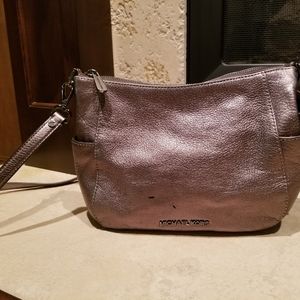 Michael Kors Silver Metalic Cross body bag